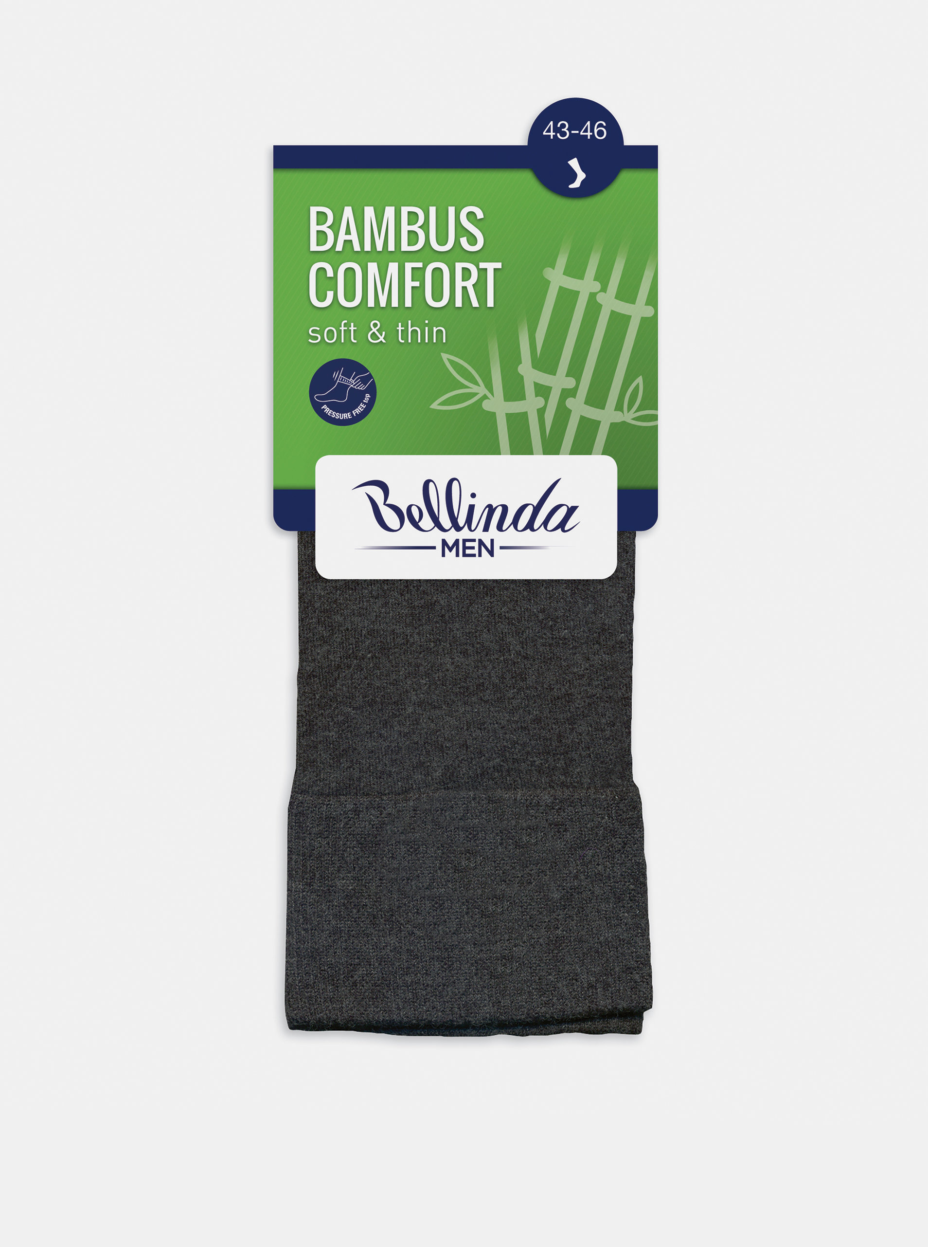 Fotografie Pánské ponožky BAMBUS COMFORT SOCKS - Bambusové klasické pánské ponožky - šedá
