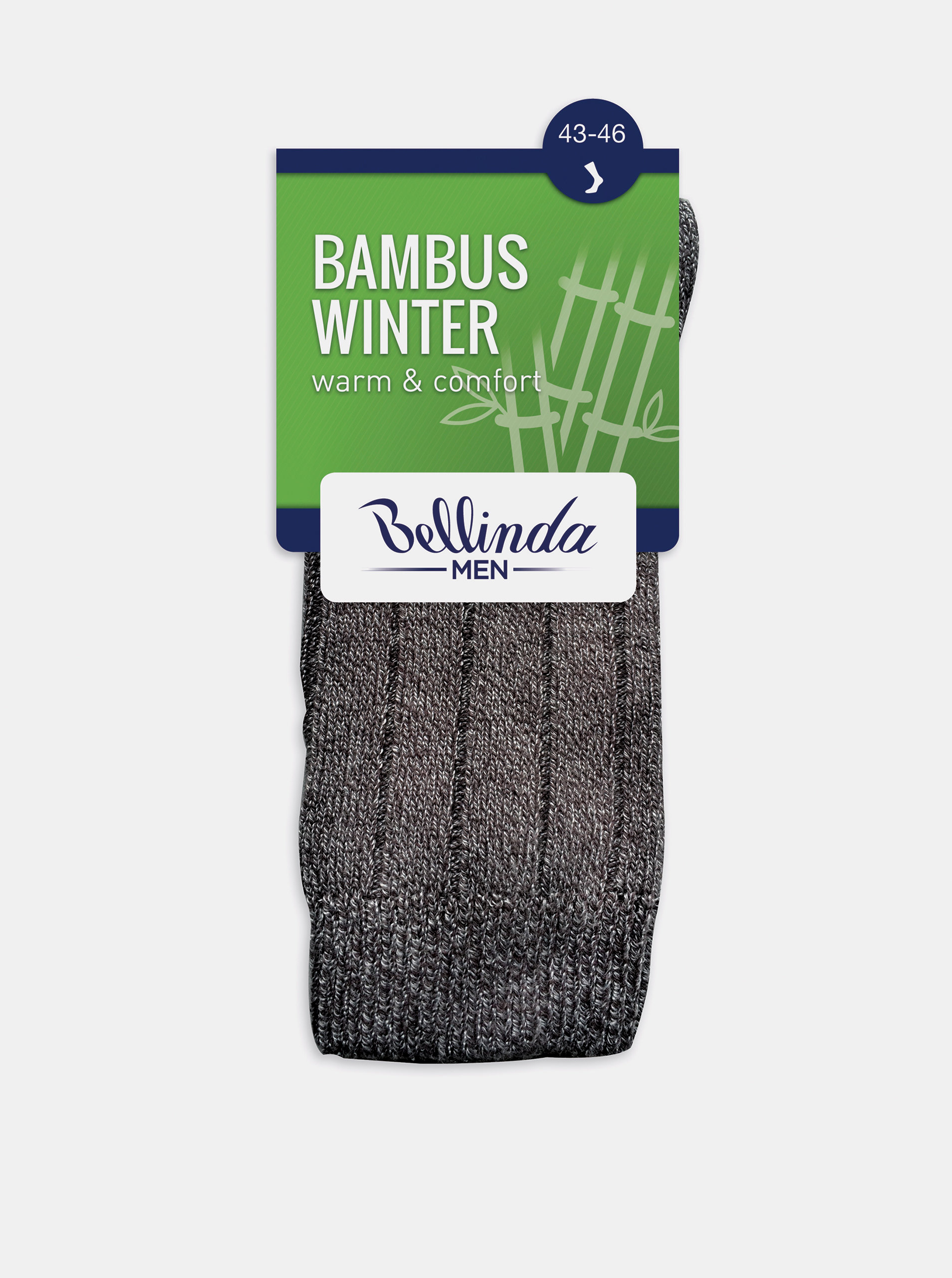 Pánské zimní ponožky BAMBUS WINTER SOCKS - Pánské zimní bambusové ponožky - černá