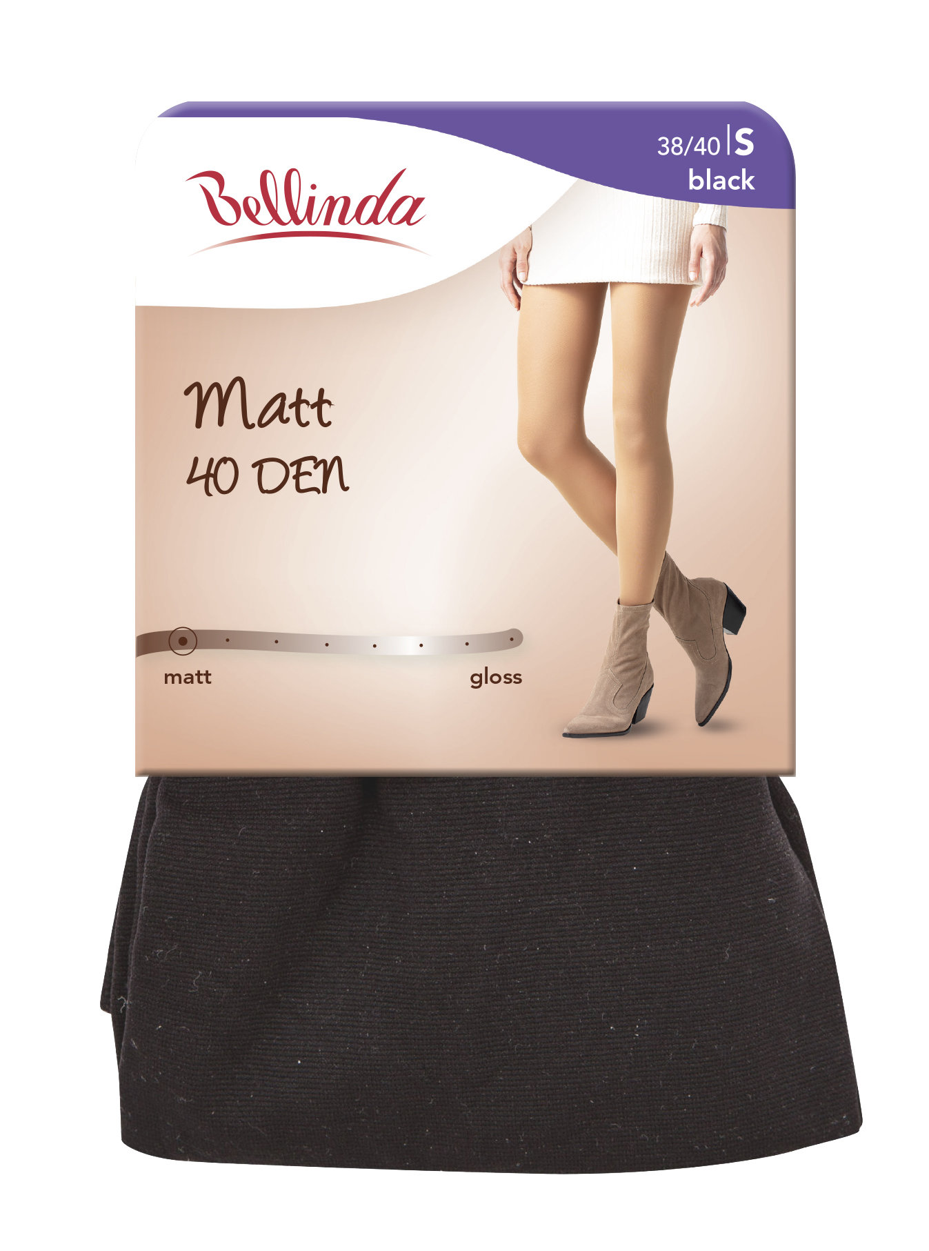 Punčochové kalhoty MATT 40 DEN - Dámské punčochové kalhoty - černá