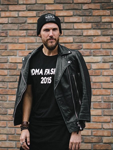 Černé tričko s 3D potiskem MDMA FASHION 2015