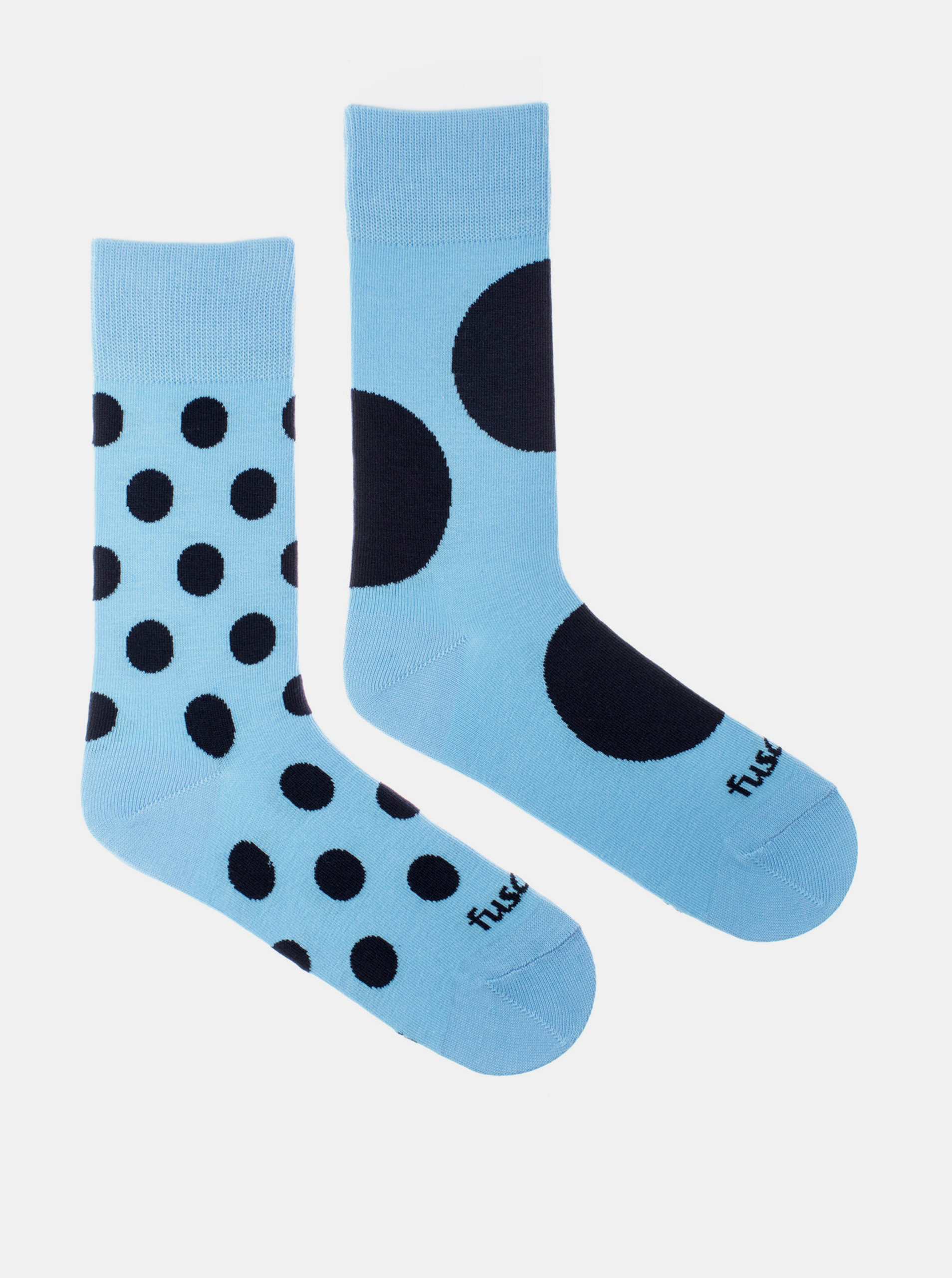 Fotografie Modré puntíkované ponožky Fusakle Diskos azuro