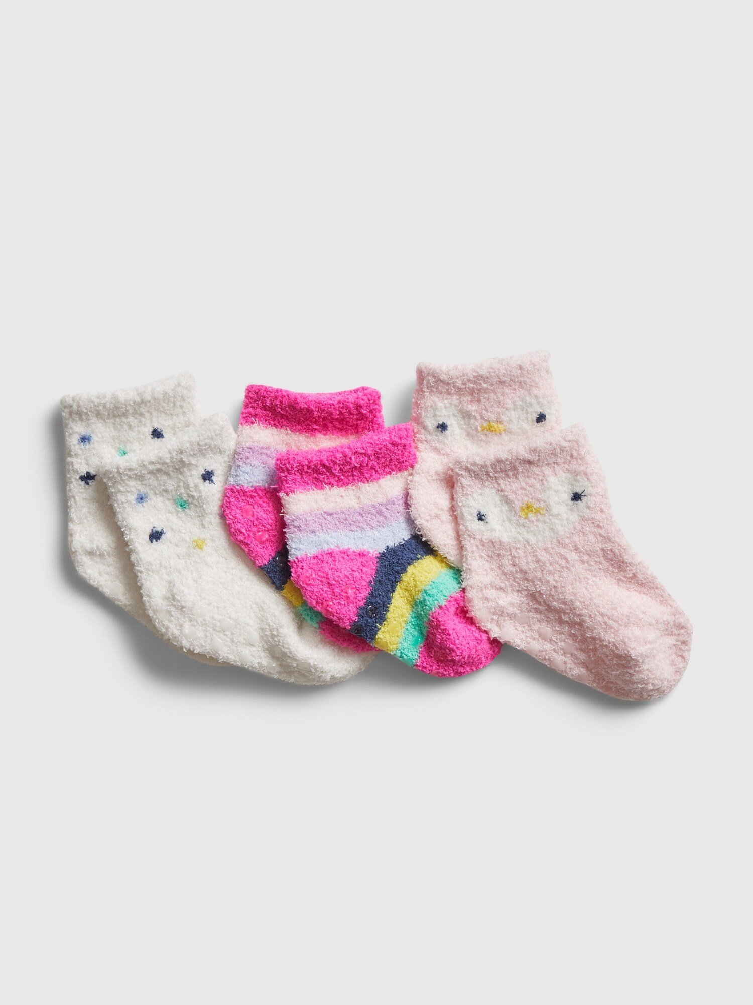 Fotografie Růžové holčičí ponožky GAP, 3 páry