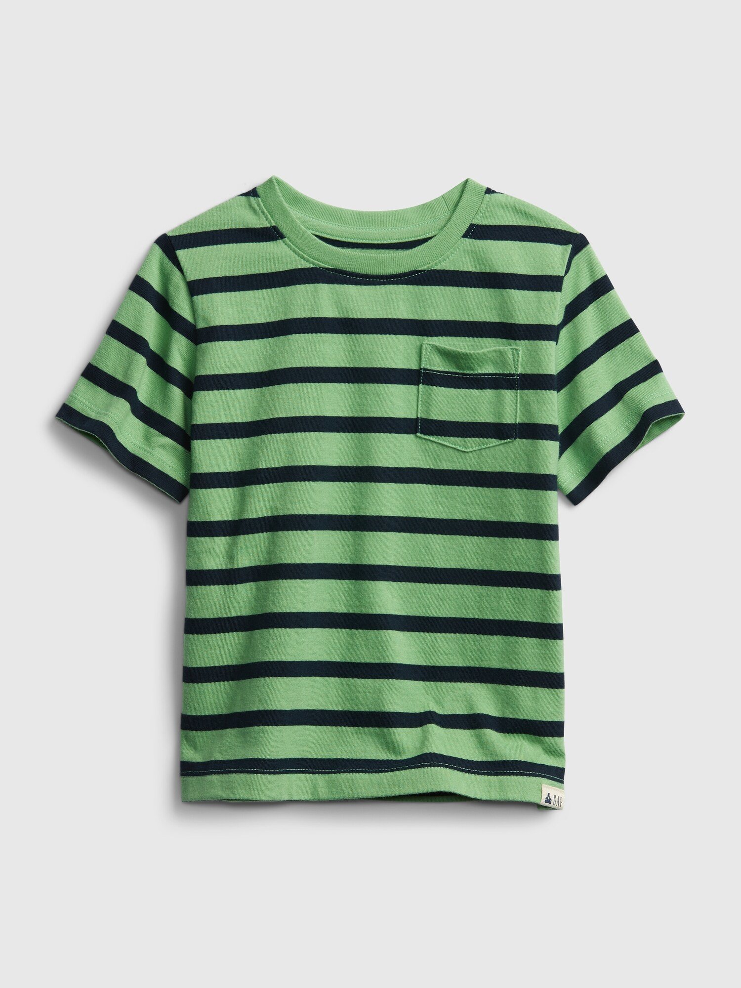 Fotografie Zelené klučičí dětské tričko ptf ss stripe
