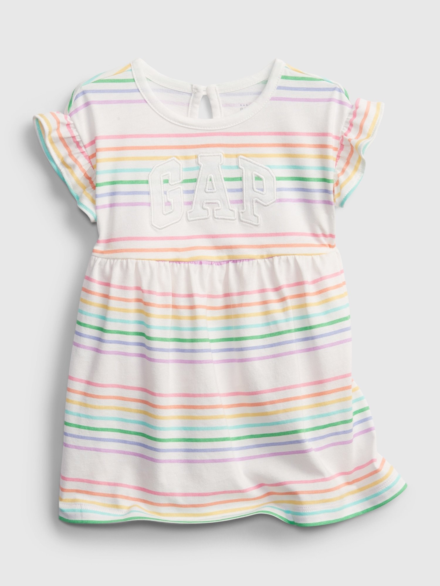 Barevné holčičí baby šaty GAP Logo arch dress