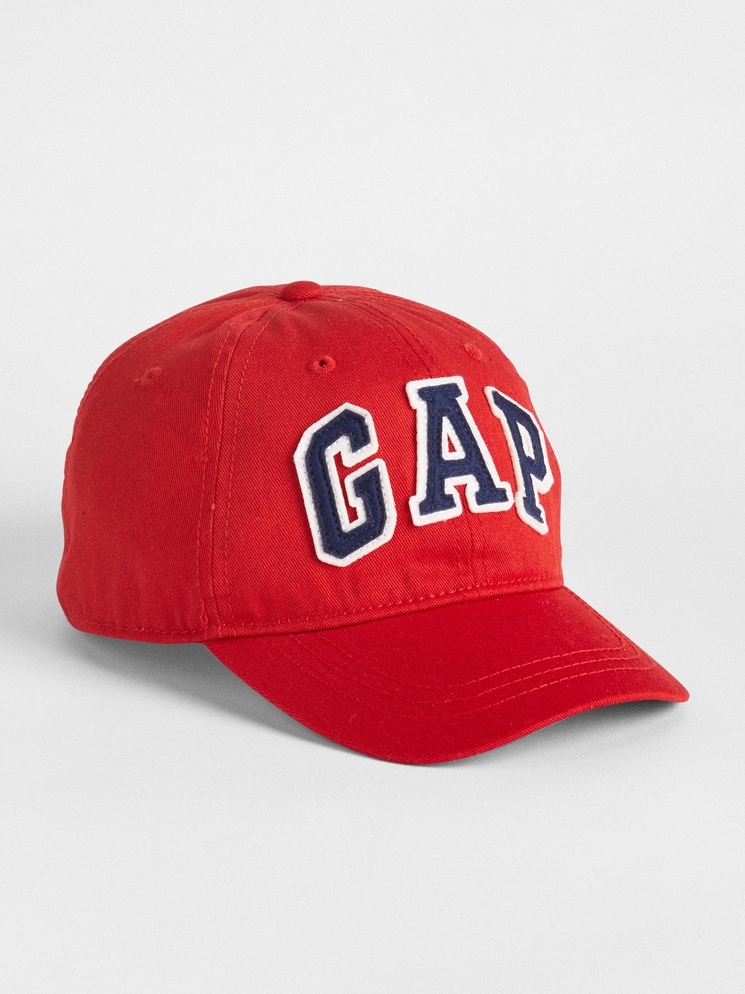 Fotografie Červená dětská kšiltovka GAP Logo baseball hat