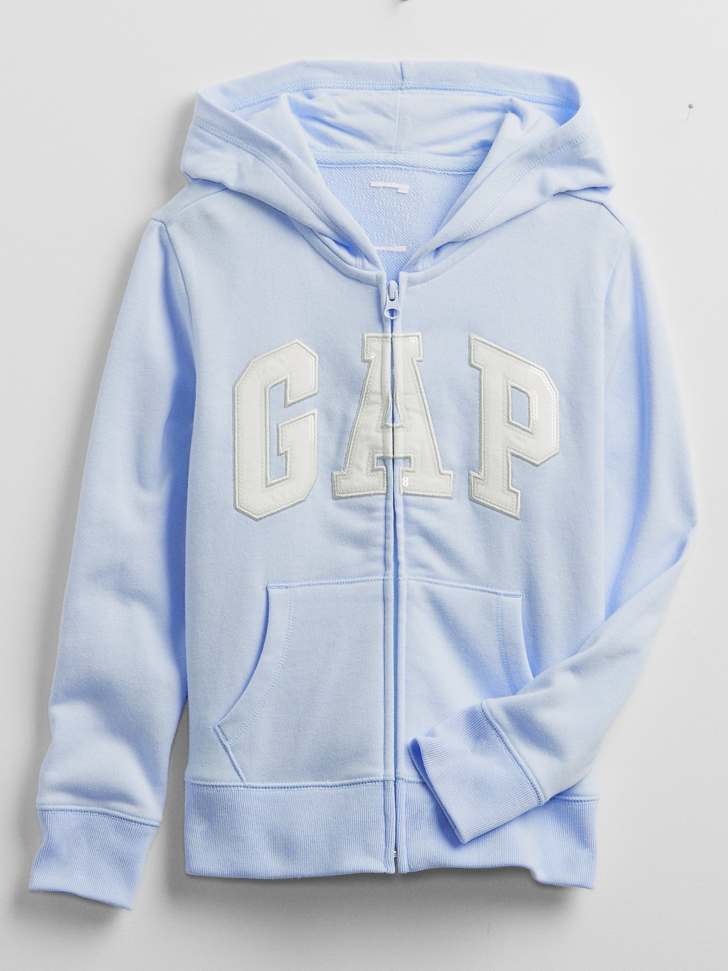 Fotografie Modrá holčičí dětská mikina GAP Logo v-sp fz