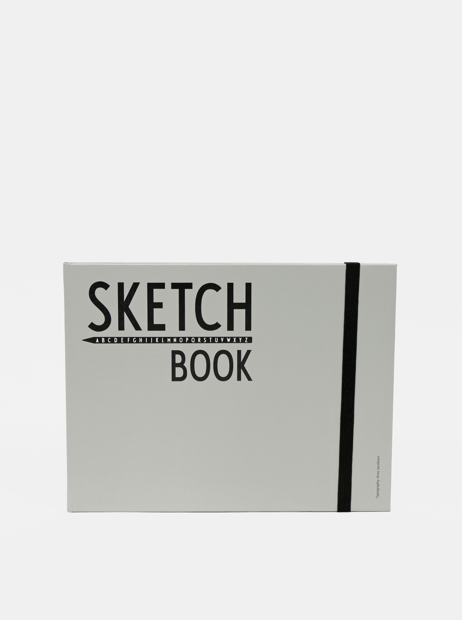 Šedý zápisník Design Letters Sketch Book