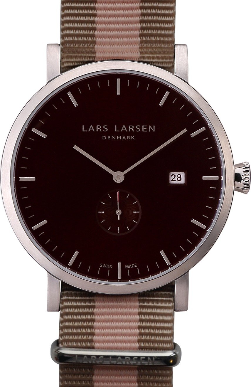 Fotografie Pánské hodinky s páskem v hnědé barvě LLarsen