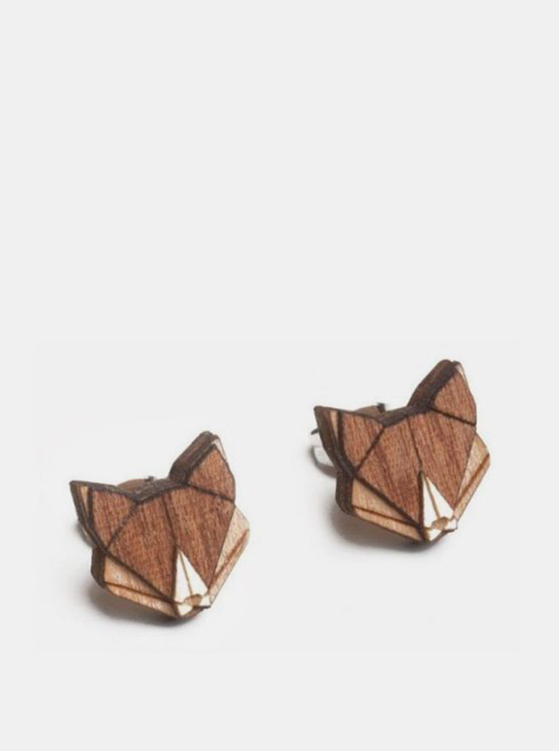 Dřevěné náušnice Fox Earrings BeWooden
