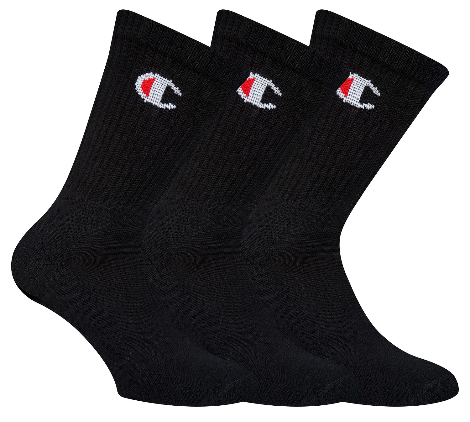 Fotografie CHAMPION CREW SOCKS LEGACY 3x - Sportovní ponožky 3 páry - černá