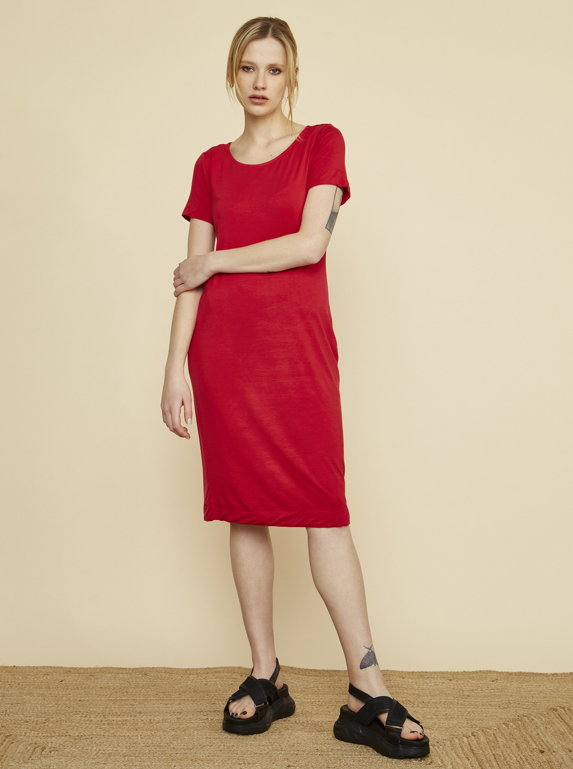 Fotografie Červené šaty ZOOT Baseline Bambina