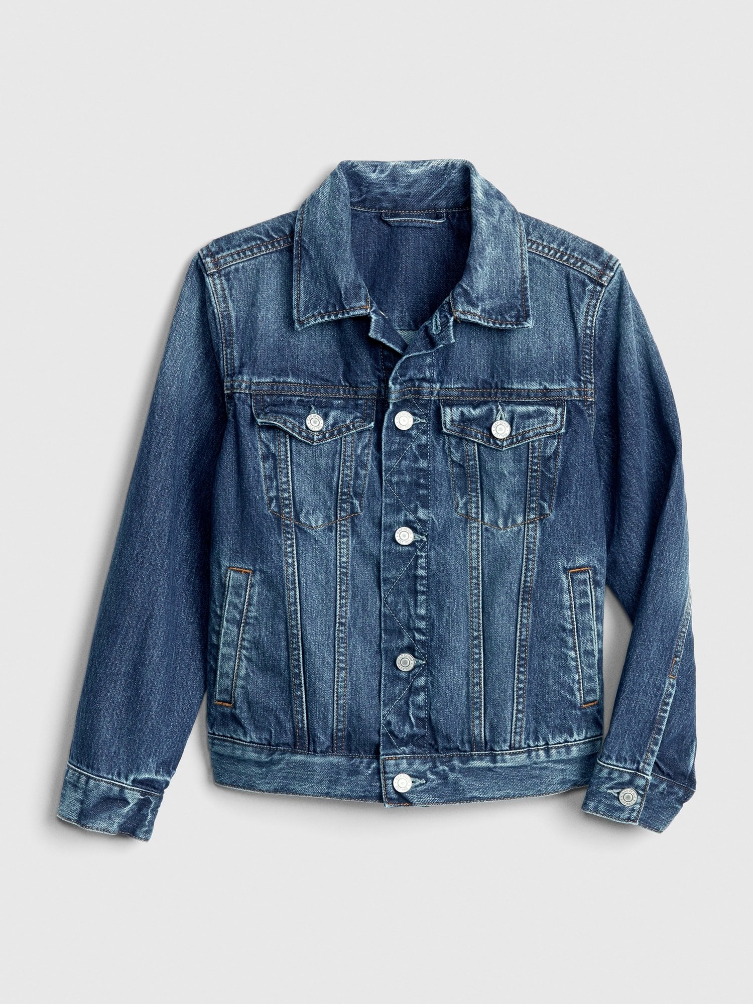 Fotografie Modrá klučičí dětská džínová bunda denim icon