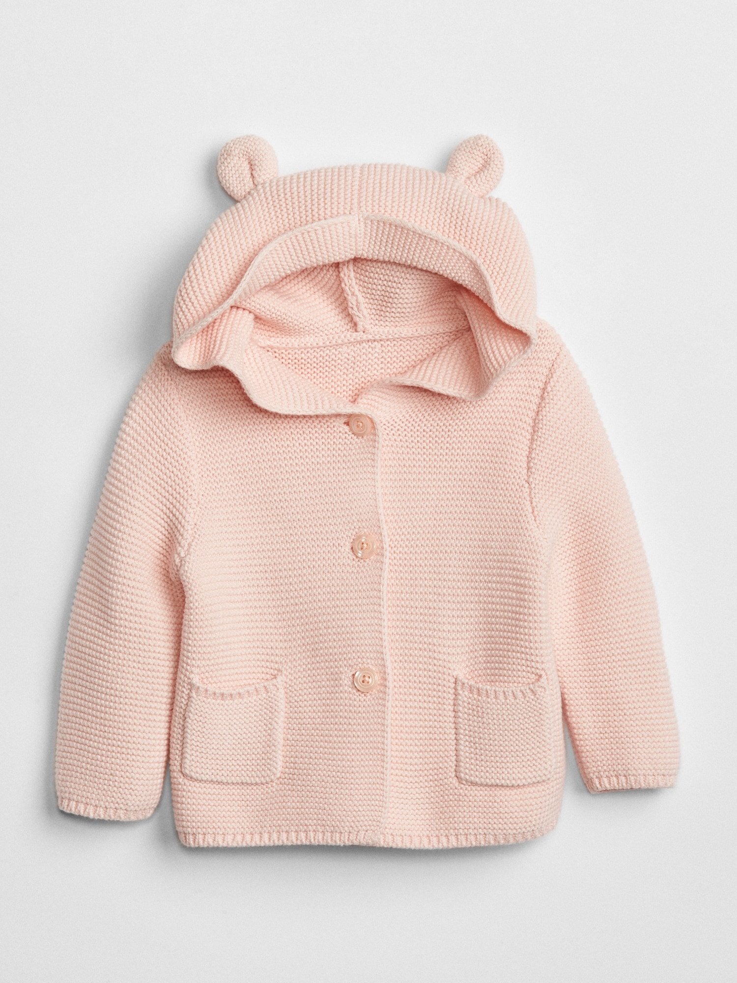 Fotografie Růžový holčičí baby svetr brannan bear sweater