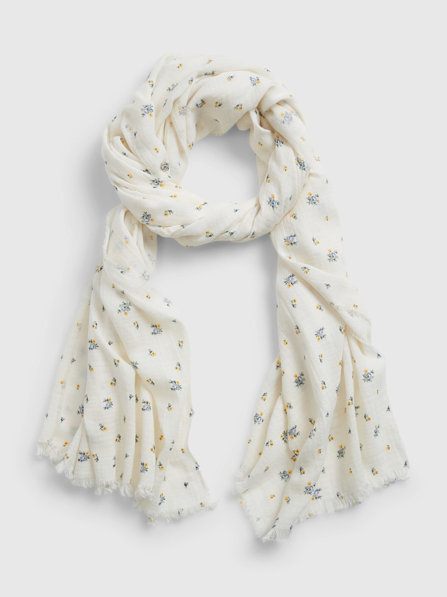 Bílý dámský šátek oblong scarf