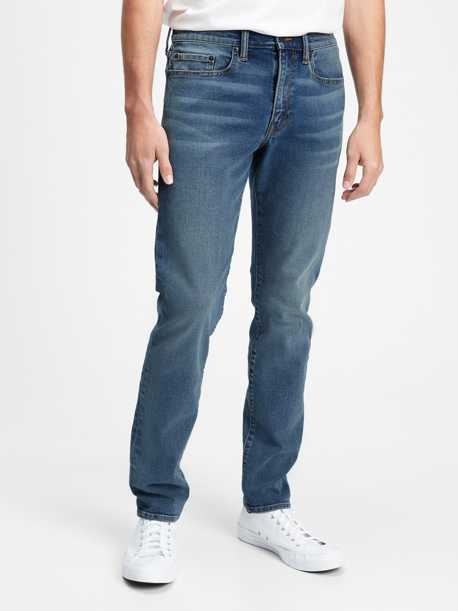 Fotografie Modré pánské džíny v-slim taper all temp quebec