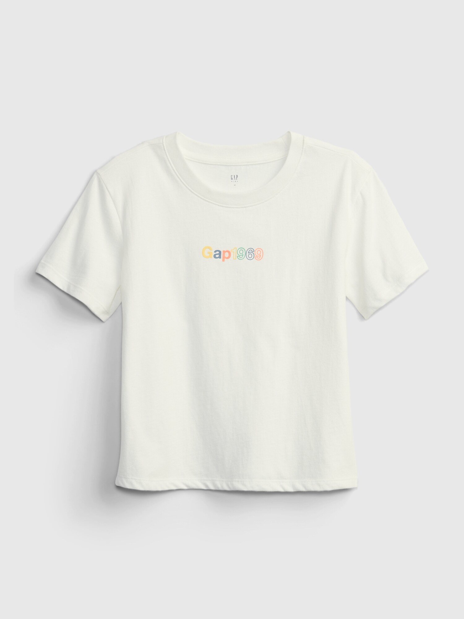 Bílé holčičí dětské tričko GAP Logo ie val gr white092 m