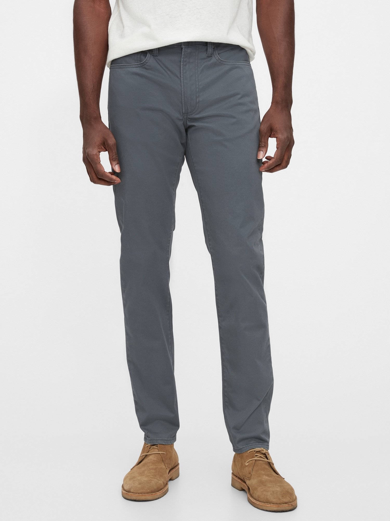 Fotografie Modré pánské džíny v-slim taper soft color