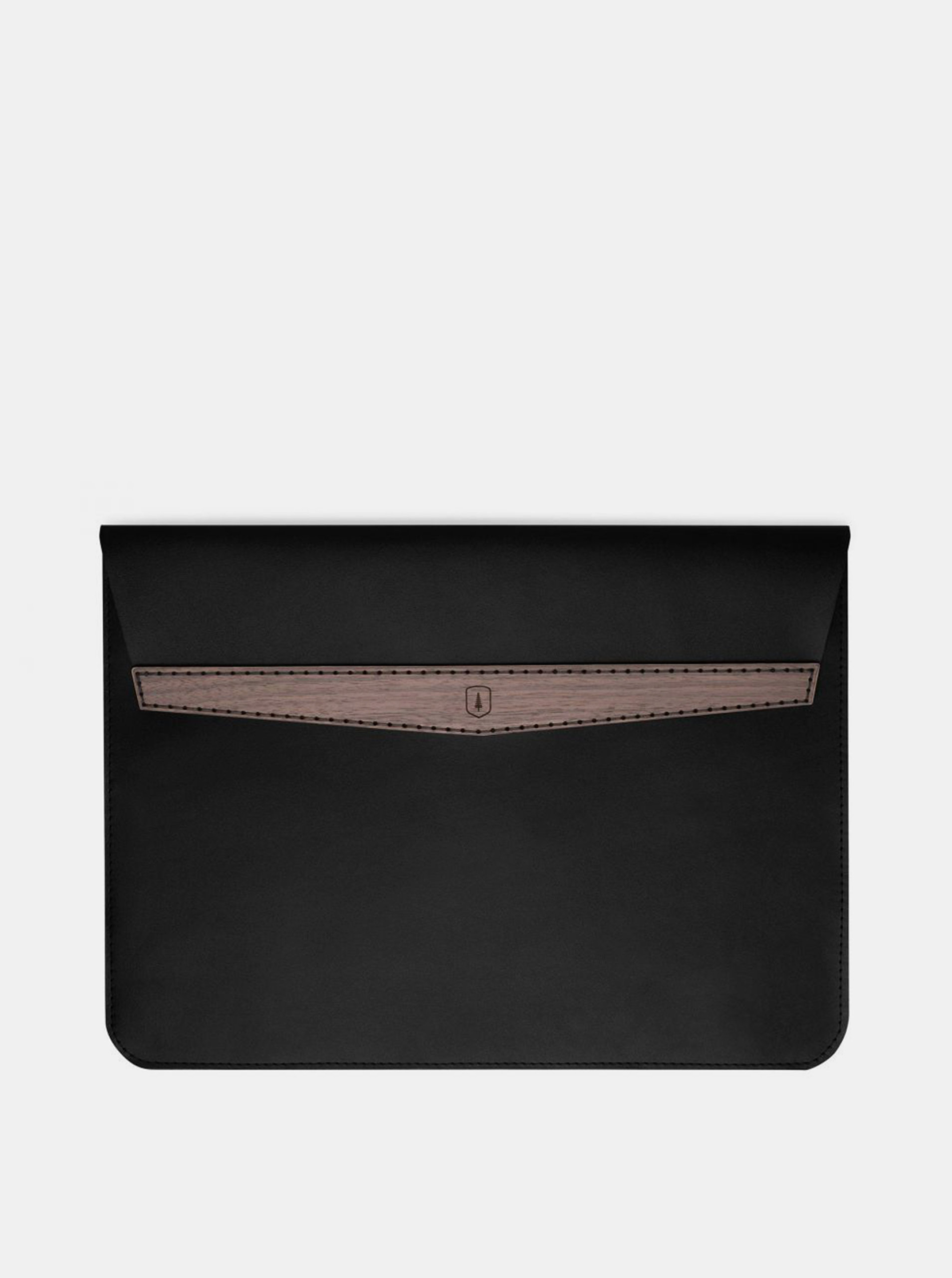 Černý obal na MacBook z pravé kůže Nox MacBook 13 BeWooden