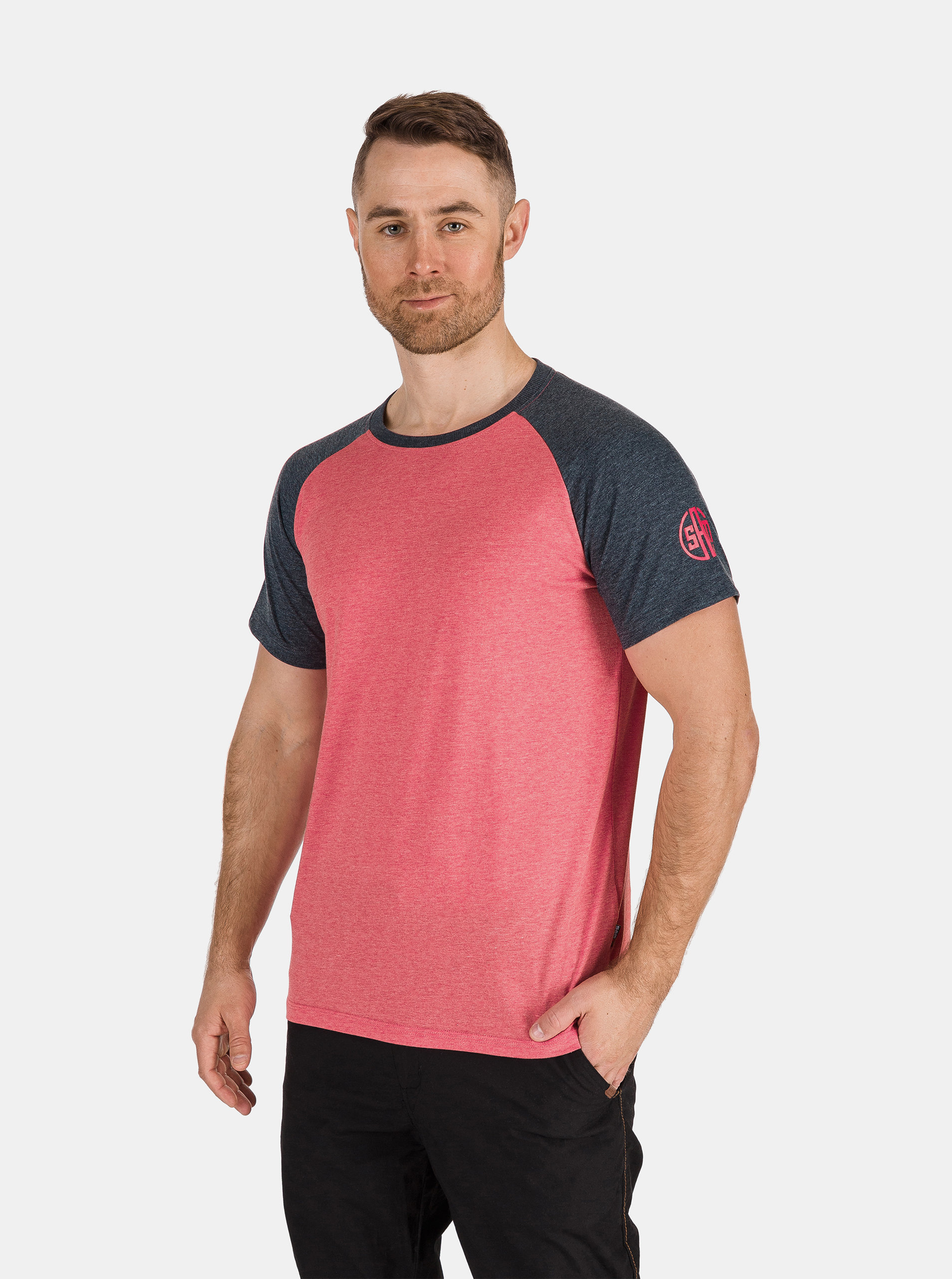 Fotografie Růžové pánské tričko SAM 73