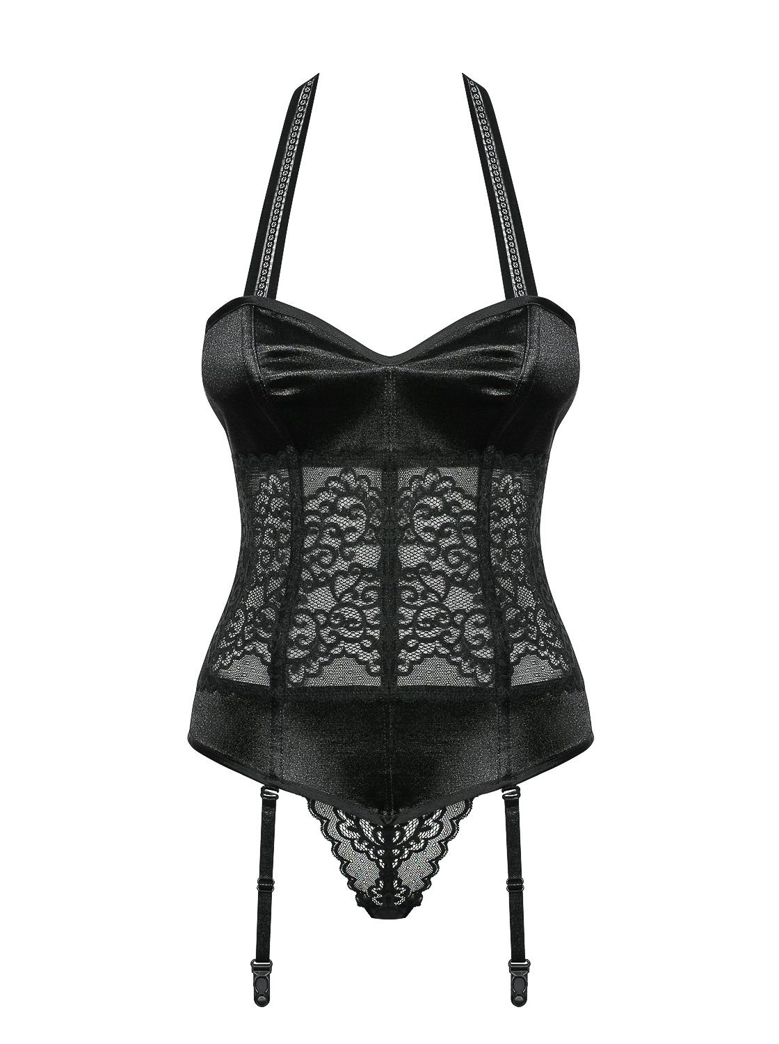 Sexy korzet Ailay corset - Obsessive černá