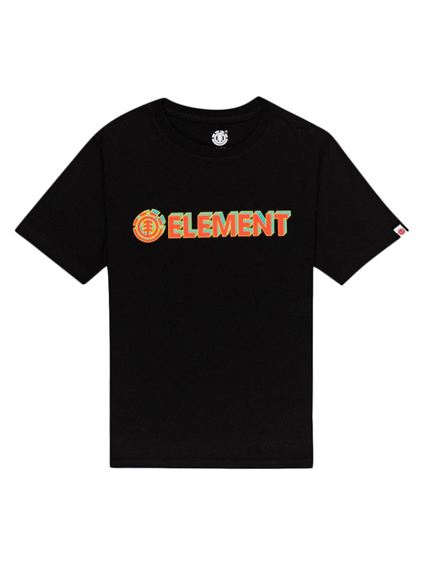 Fotografie Element BLAZIN 3D FLINT BLACK pánské triko s krátkým rukávem - černá