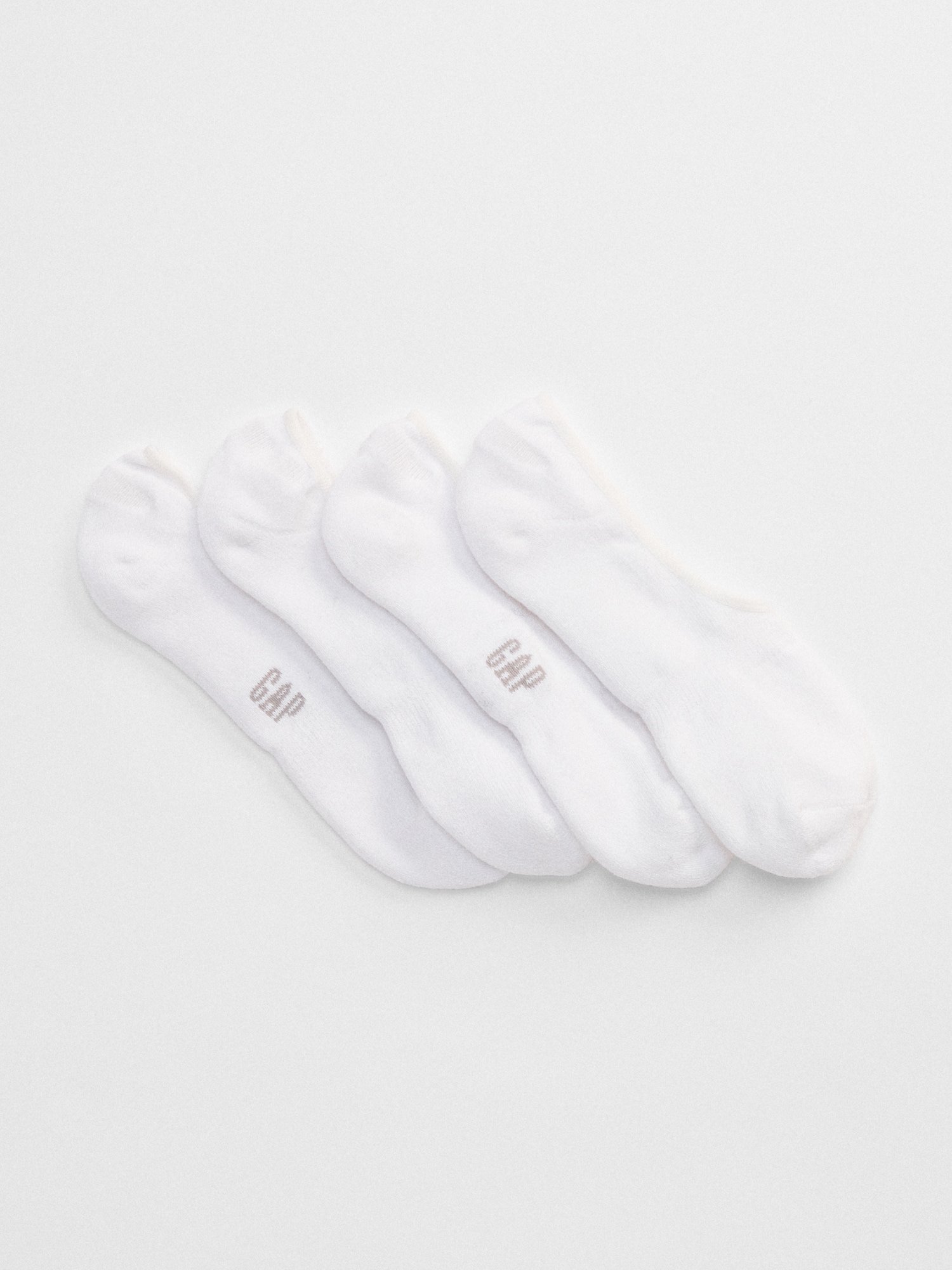 Fotografie Bílé pánské ponožky no-show socks, 2 páry