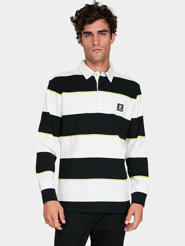 Element FTN POLO FLINT BLACK pánské triko s dlouhým rukávem - černá