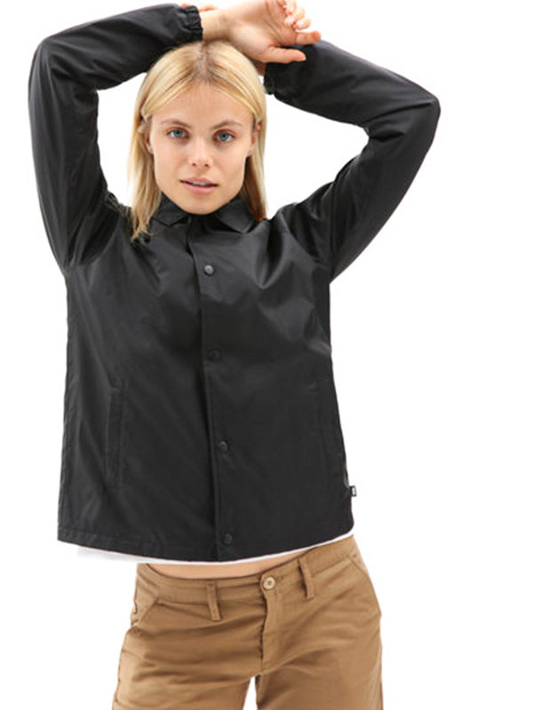 Vans THANKS COACH MIXED U black podzimní bunda pro ženy - černá