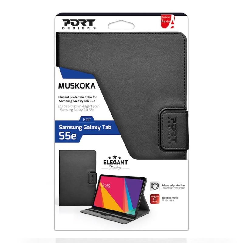 PORT DESIGNS MUSKOKA pouzdro na Samsung tablet Tab S5E, černé