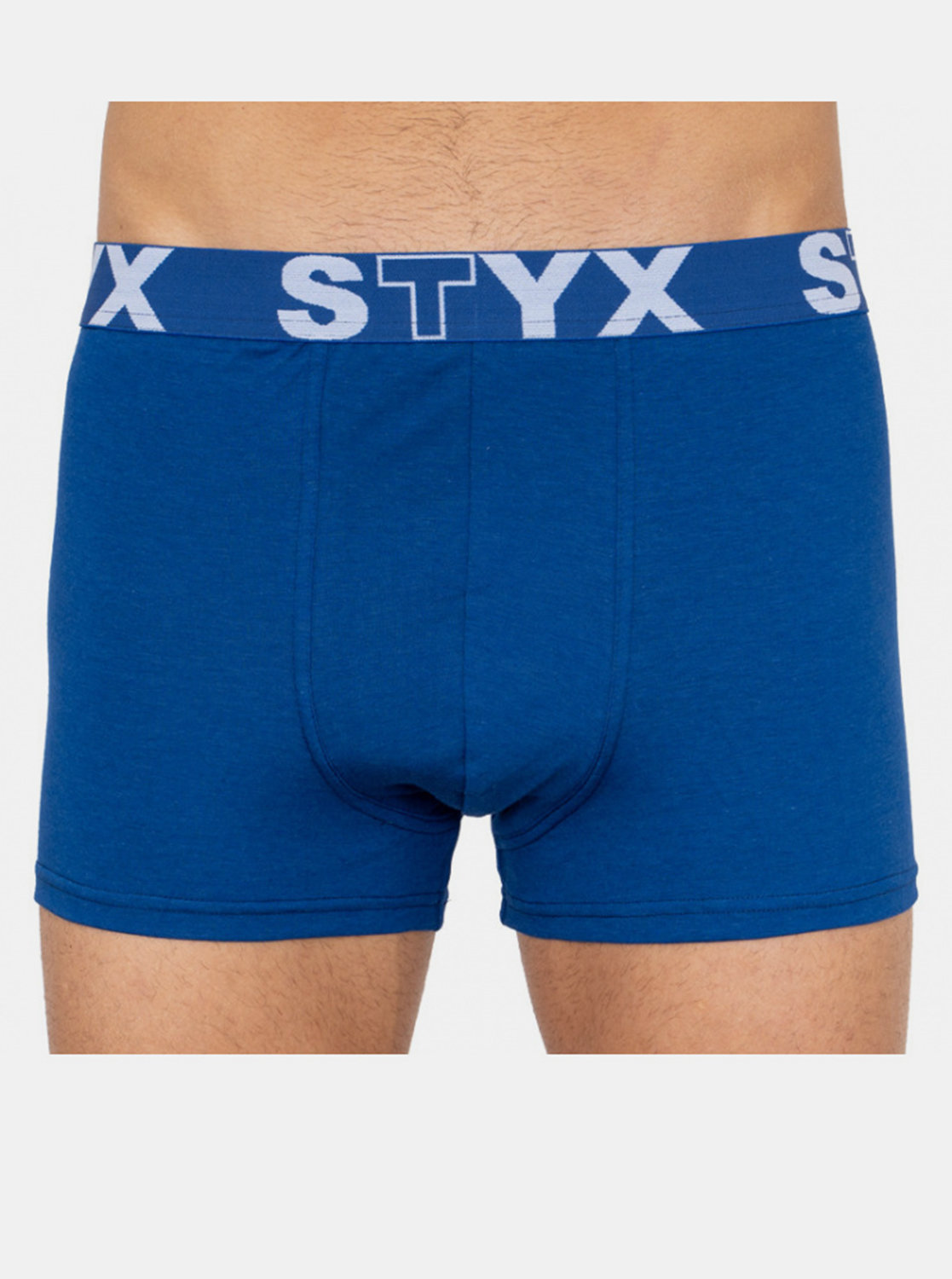 Fotografie Pánské boxerky Styx sportovní guma nadrozměr tmavě modré