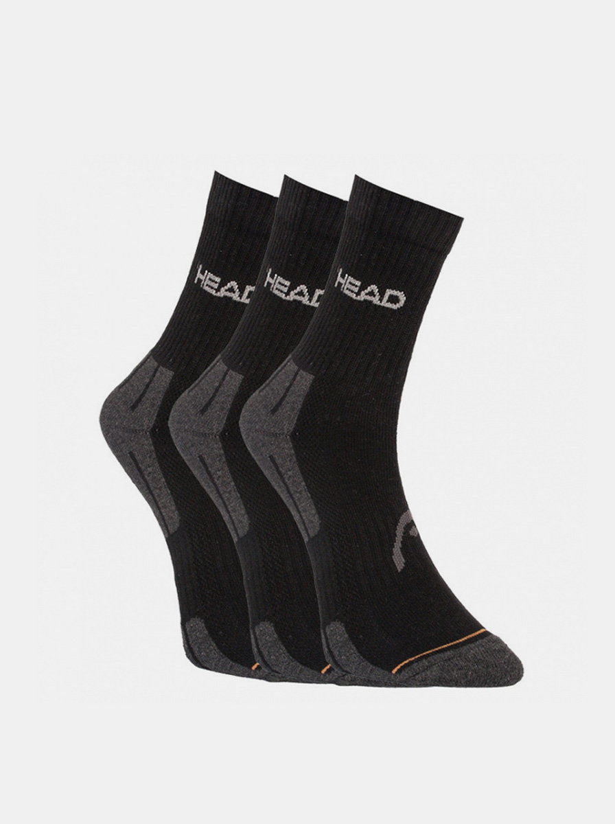 3PACK ponožky HEAD černé