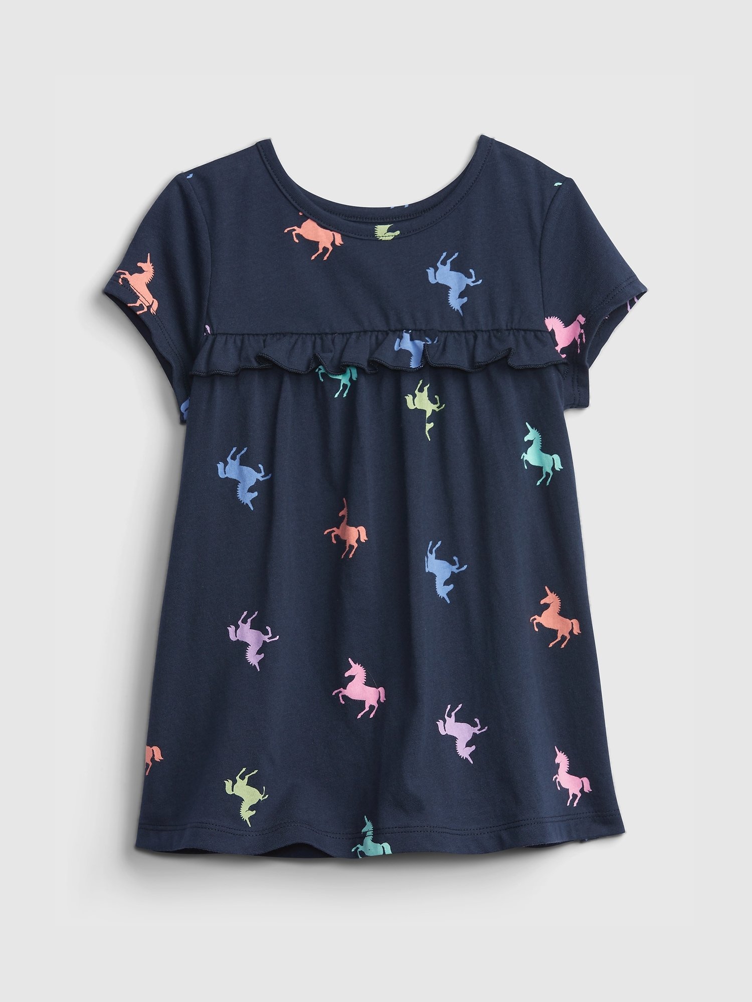 Modré holčičí dětské tričko GAP toddler mix and match t-shirt