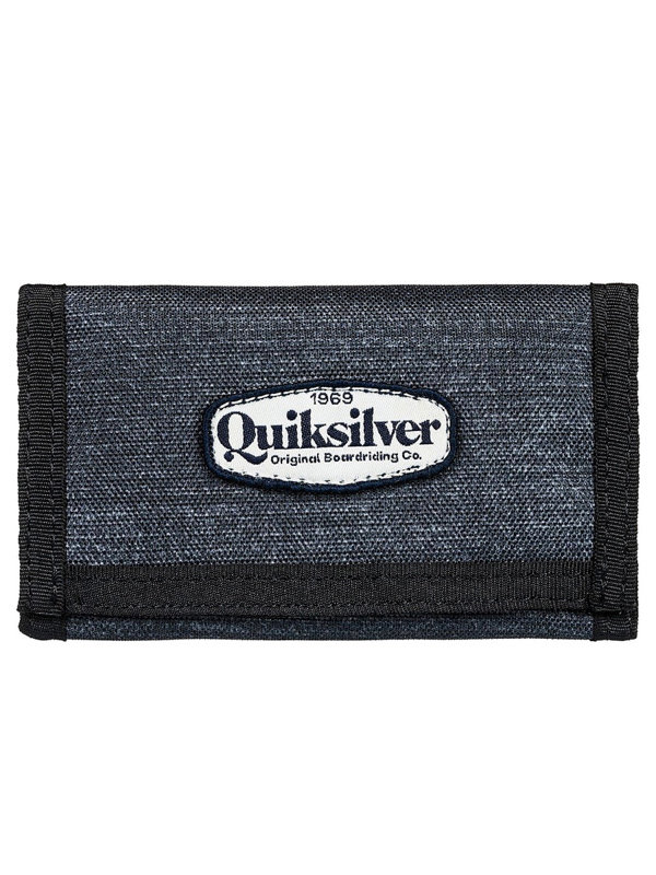 Fotografie Quiksilver THE EVERYDAILY PATCH DARK GREY HEATHER dětská značková peněženka - černá Quiksilver