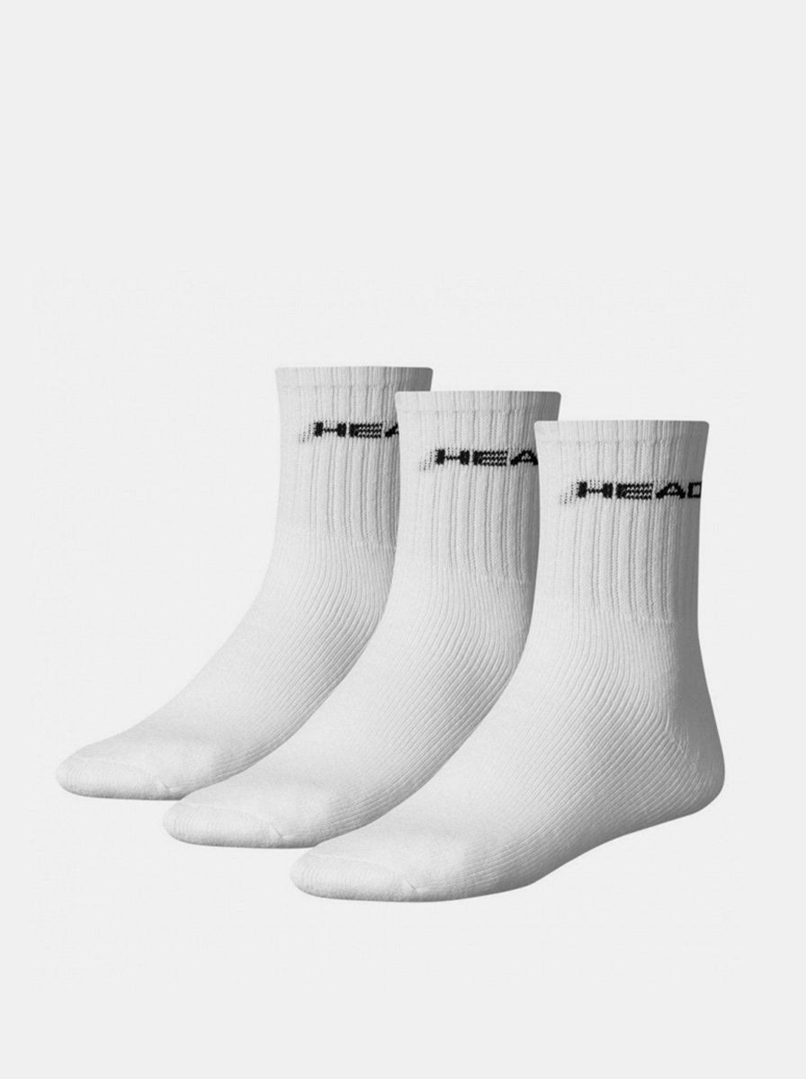 Fotografie 3PACK ponožky HEAD bílé