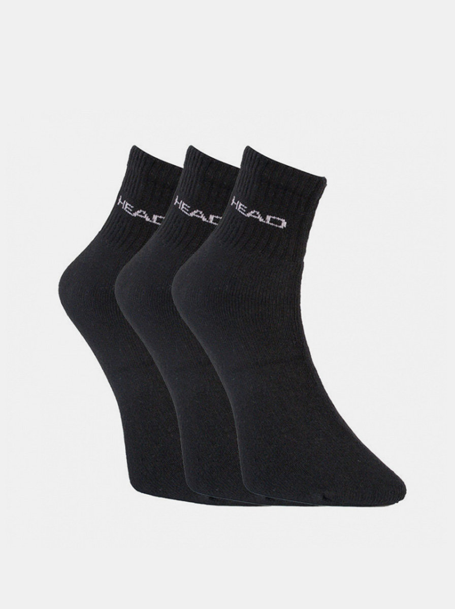 Fotografie 3PACK ponožky HEAD černé