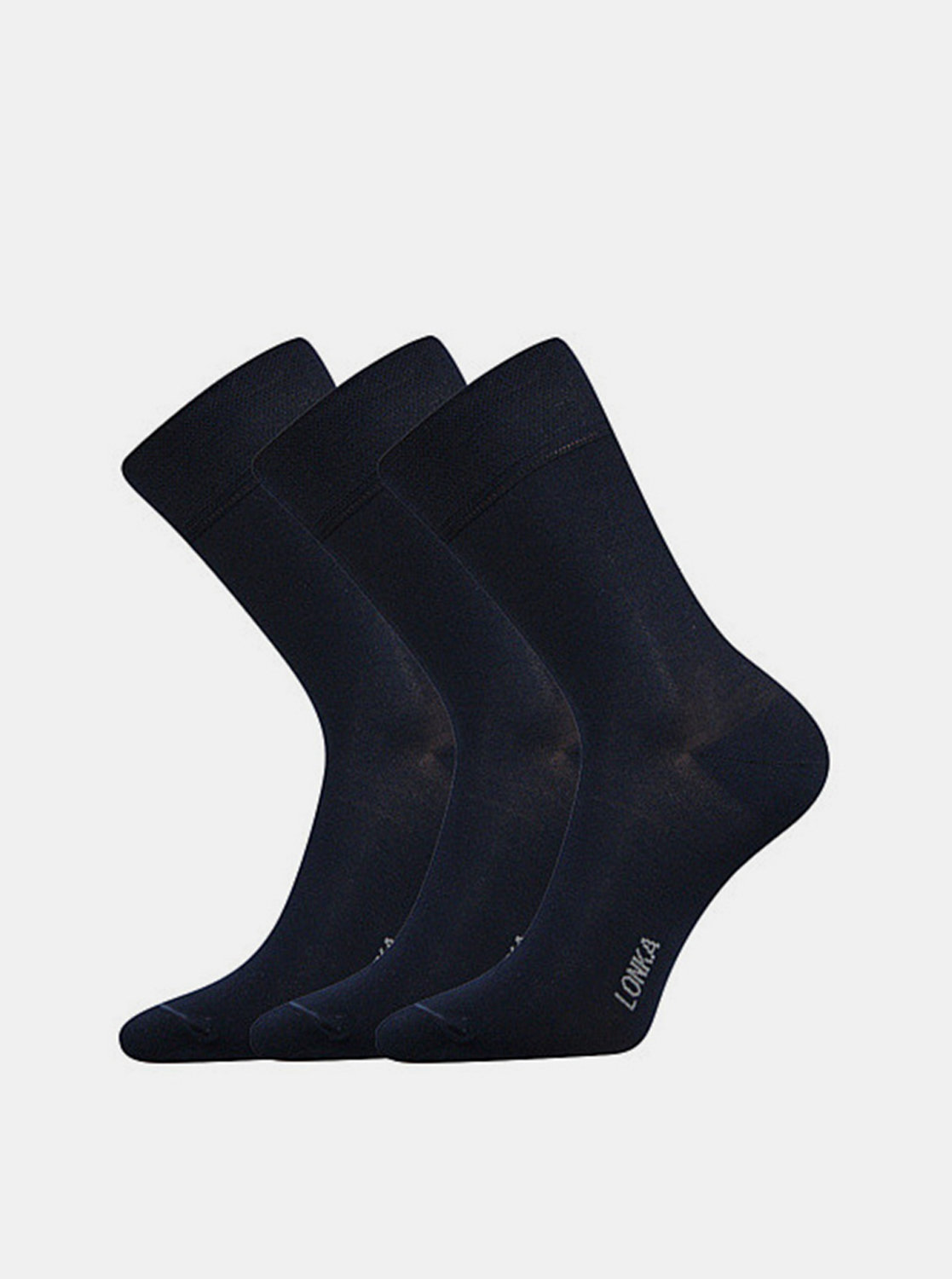 Fotografie 3PACK ponožky Lonka bambusové tmavě modré