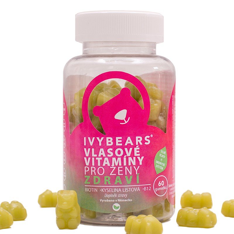 Fotografie IVY Bears vlasové vitamíny pro ženy - Zdraví