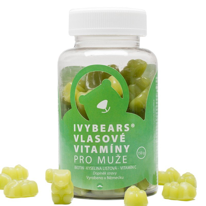 Fotografie IVY Bears vlasové vitamíny pro muže
