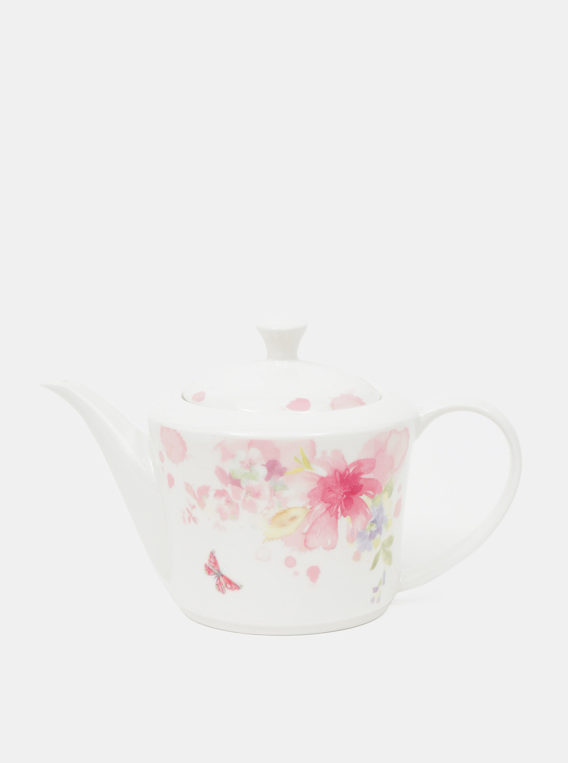 Fotografie Bílá vzorovaná konvice na čaj Dakls 1,2 l