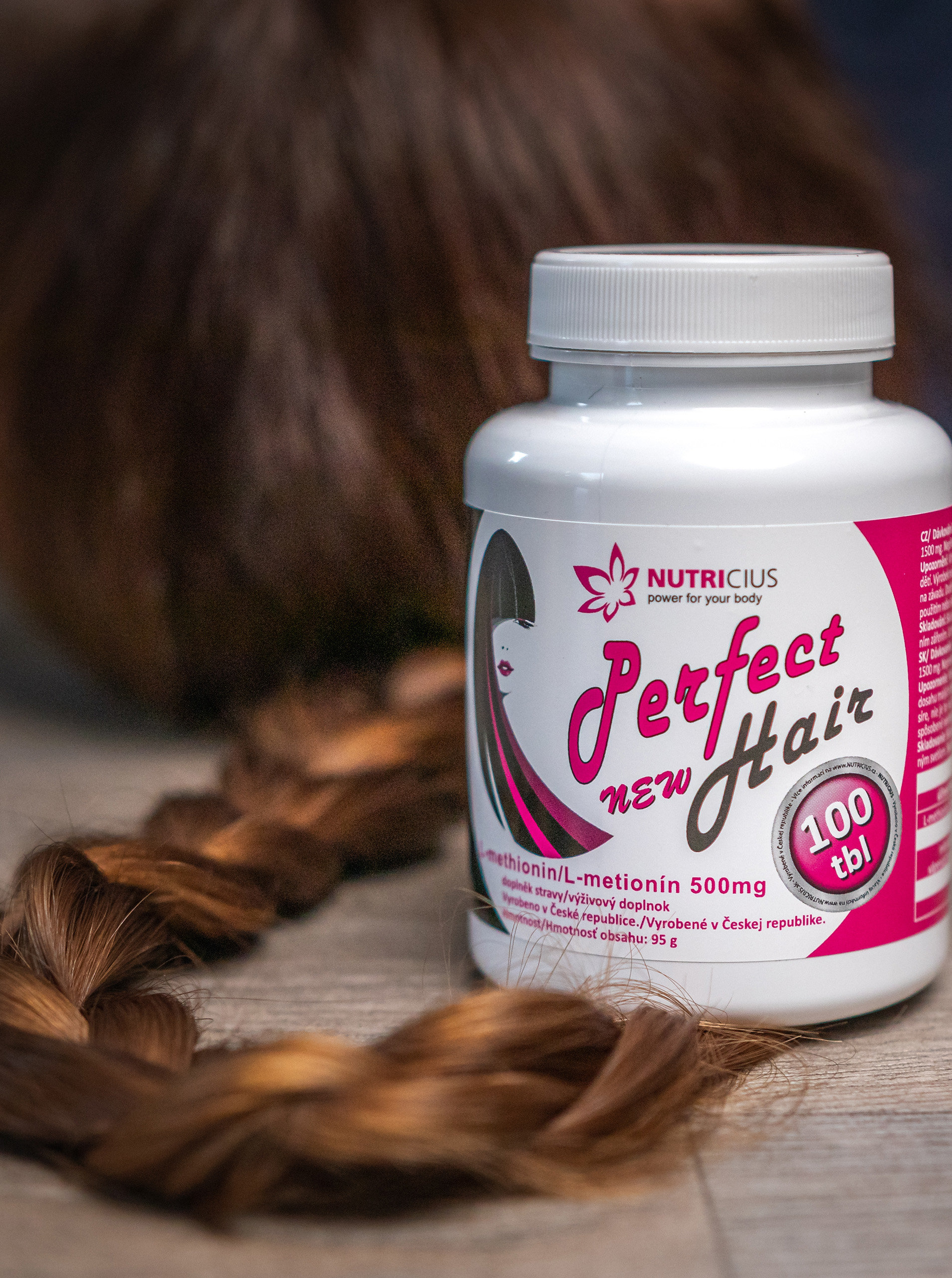 Fotografie Doplněk stravy Perfect Hair New Nutricius (100 tablet)