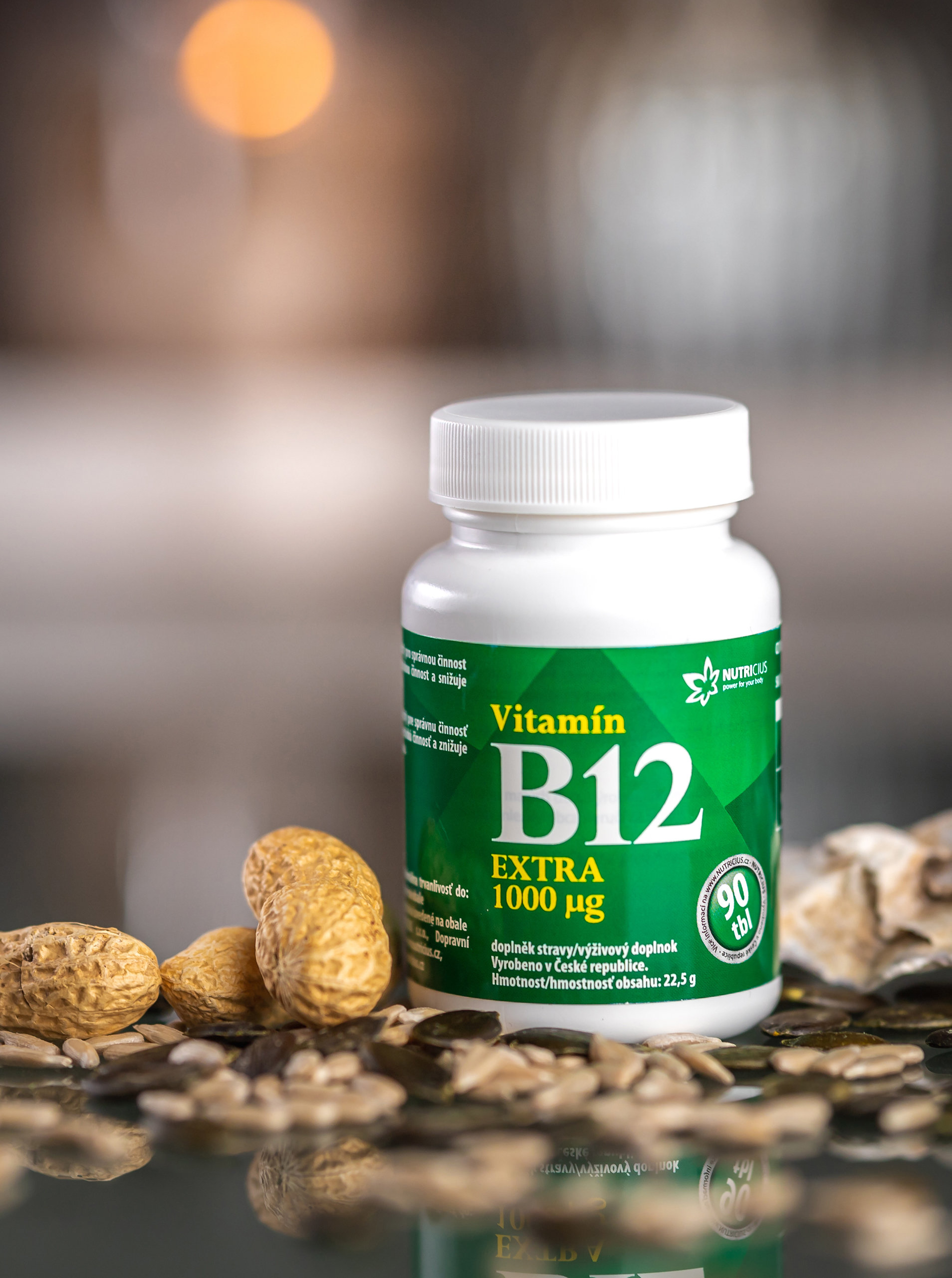 Fotografie Doplněk stravy Vitamín B12 Extra Nutricius (90 tablet)