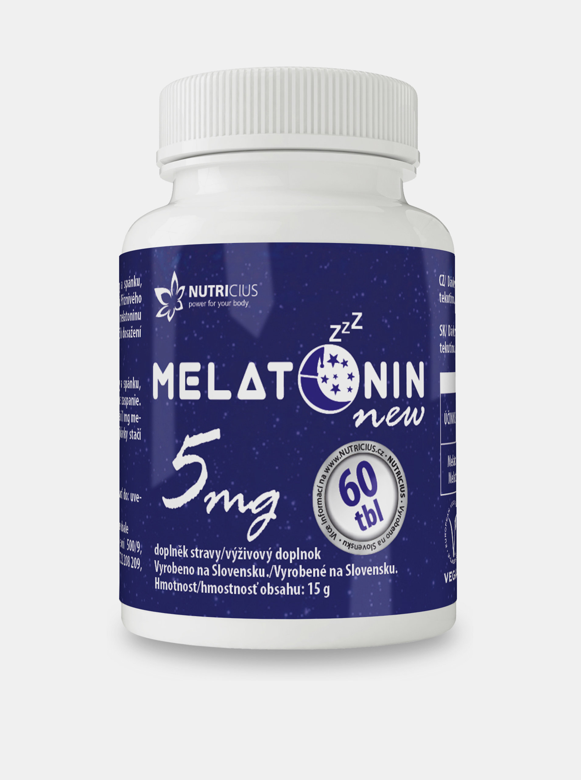 Fotografie Doplněk stravy Melatonin New Nutricius (60 tablet)