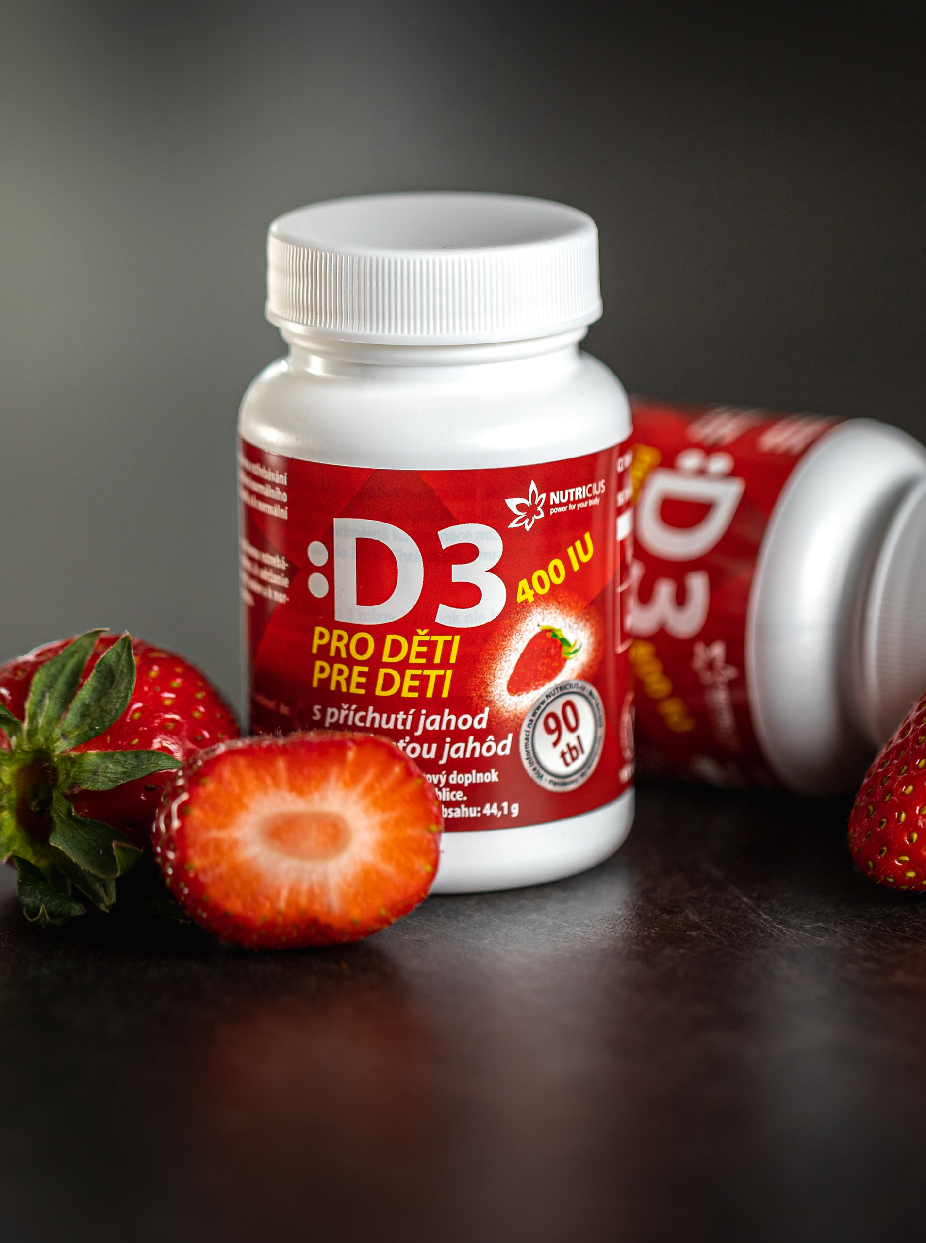 Fotografie Doplněk stravy pro děti Vitamín D3 Nutricius (90 tablet)
