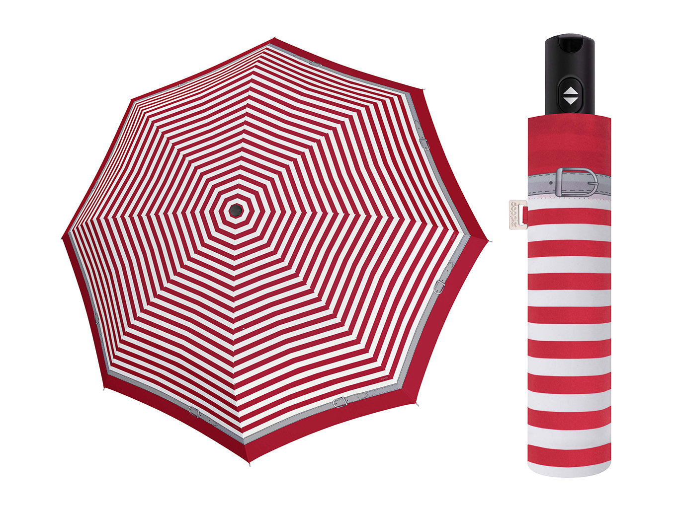 Fotografie Doppler Magic Carbonsteel Delight plně automatický deštník - Červená