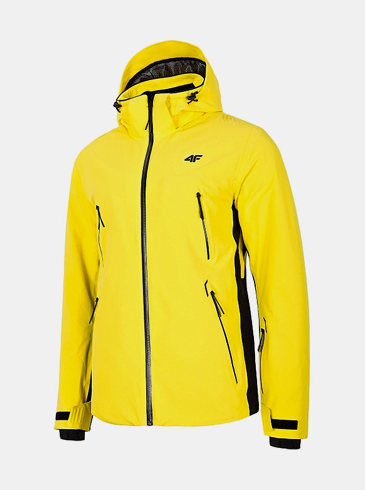 Fotografie Pánská lyžařská bunda 4F KUMN012 Žlutá