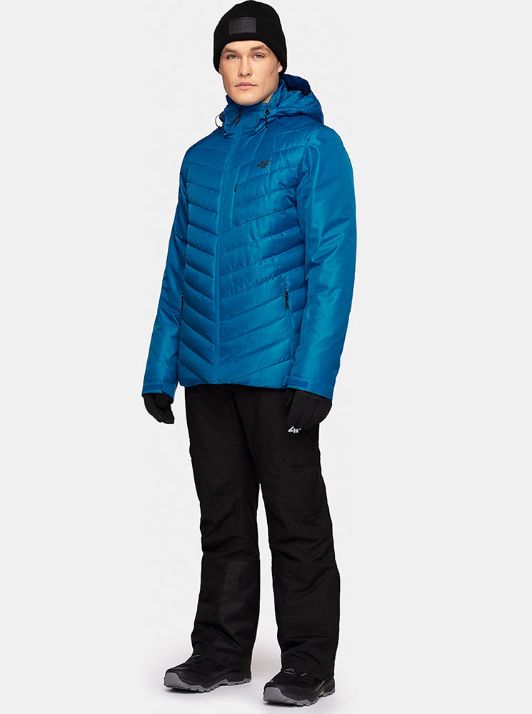 Fotografie Pánská lyžařská bunda 4F KUMN004 Modrá