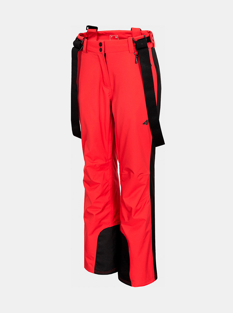 Fotografie Dámské lyžařské kalhoty 4F SPDN201 Červená