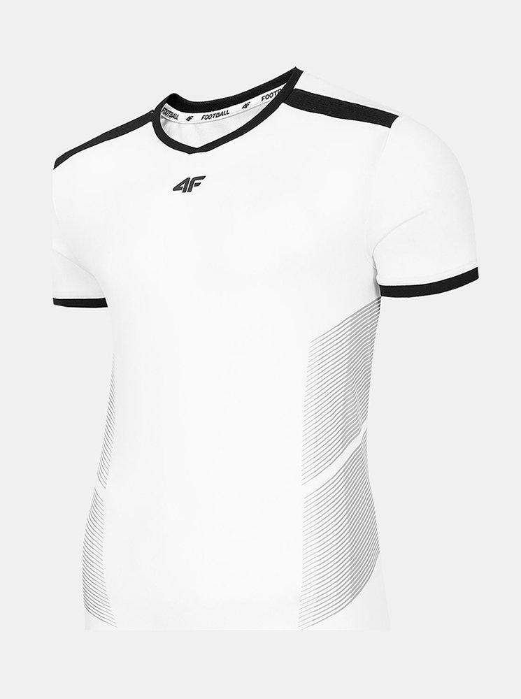 Fotografie Pánské fotbalové tričko 4F TSMF401 Bílá