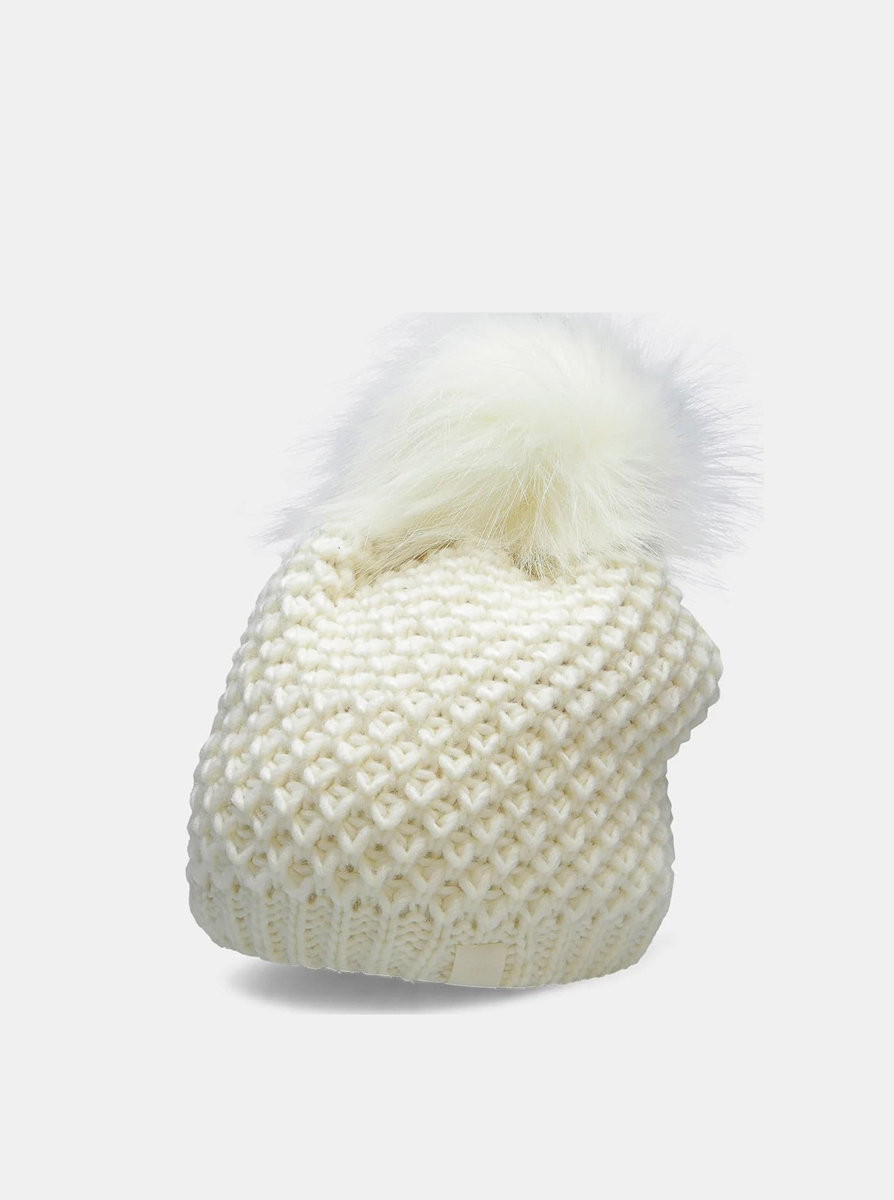 Dámská zimní čepice 4F CAD211 Bílá