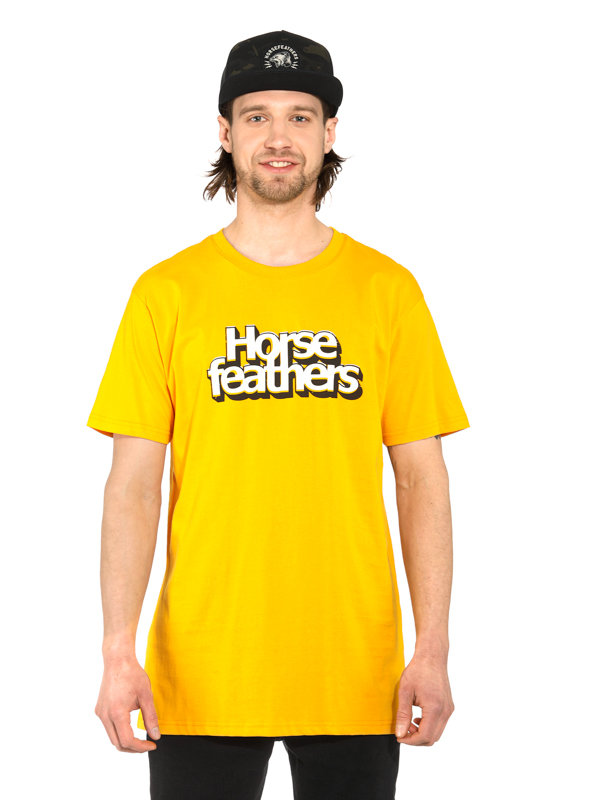 Fotografie Horsefeathers MERCURY CITRUS pánské triko s krátkým rukávem - žlutá